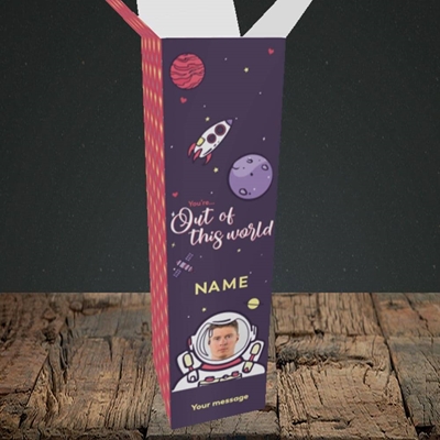 Picture of Out Of This World, Valentine's Design, Upright Bottle Box