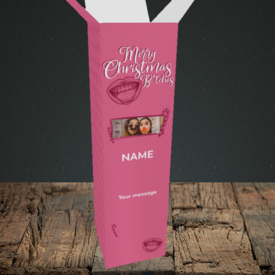 Picture of Merry Christmas Bitches, Christmas Design, Upright Bottle Box