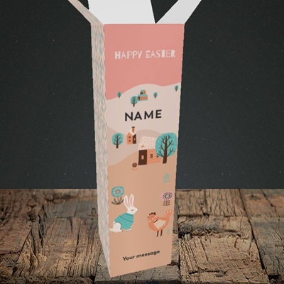Picture of Easter Farm(Without Photo), Easter Design, Upright Bottle Box
