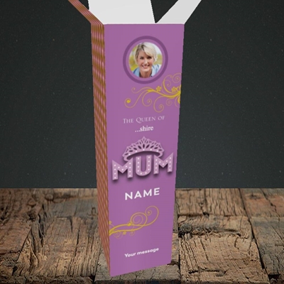Picture of The Queen, Mother's Day Design, Upright Bottle Box