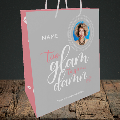 Picture of Glam, Birthday Design, Medium Portrait Gift Bag