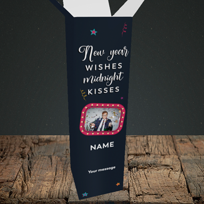 Picture of Midnight Kisses, New Year Box Design, Upright Bottle Box