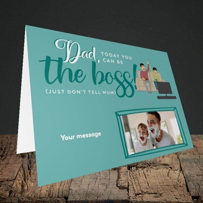 Picture of The Boss, Father's Day Design, Landscape Greetings Card