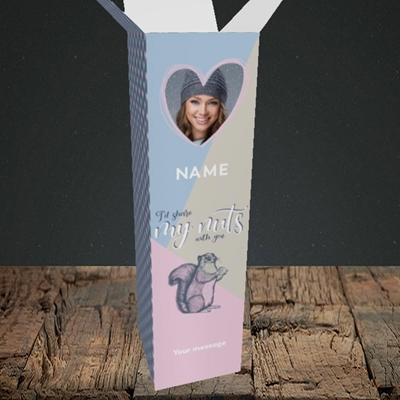 Picture of Share My Nuts, Valentine's Design, Upright Bottle Box