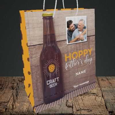 Picture of Hoppy, Father's Day Design, Medium Portrait Gift Bag