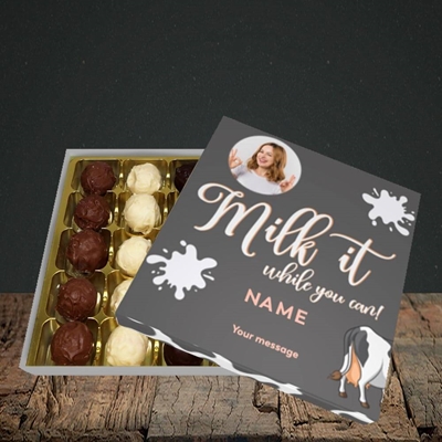 Picture of Milk It, Get Well Soon Design, Choc 25