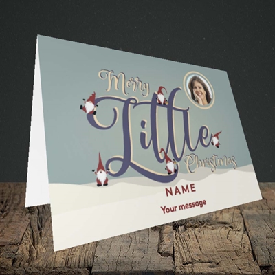 Picture of Merry Little Christmas, Christmas Design, Landscape Greetings Card