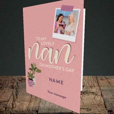 Picture of Lovely Nan, Mother's Day Design, Portrait Greetings Card
