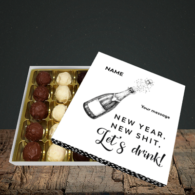 Picture of Let's Drink(Without Photo), New Year Design, Choc 25