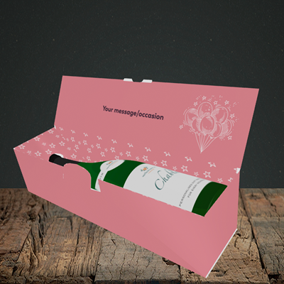 Picture of Age, (Without Photo) Birthday Design, Lay-down Bottle Box