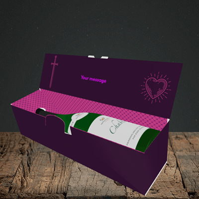 Picture of Game Of Thrones, (Without Photo) Valentine's Design, Lay-down Bottle Box