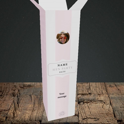 Picture of Elegance Of Rose - Pink, Wedding Design, Upright Bottle Box