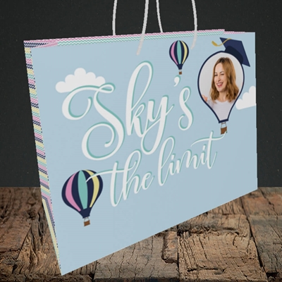 Picture of Sky's the Limit, Graduation Design, Medium Landscape Gift Bag