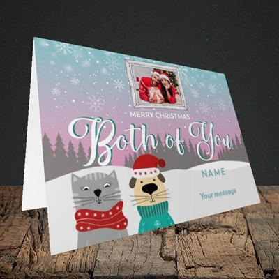 Picture of Both Of You, Christmas Design, Landscape Greetings Card