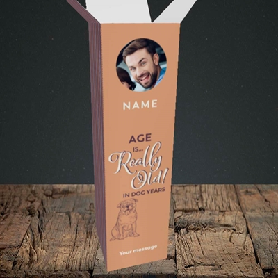 Picture of Dog Years, Birthday Design, Upright Bottle Box