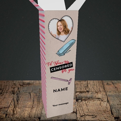 Picture of Shave My Censored, Valentine's Design, Upright Bottle Box