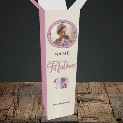 Picture of My Mother, Birthday Design, Upright Bottle Box