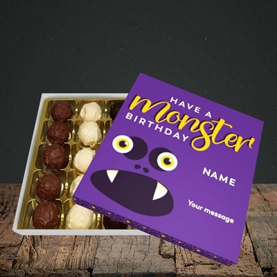 Picture of Monster Face(Without Photo), Birthday Design, Choc 25