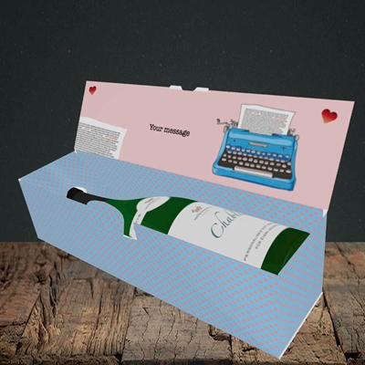 Picture of Just My Type(Without Photo), Valentine's Design, Lay-down Bottle Box