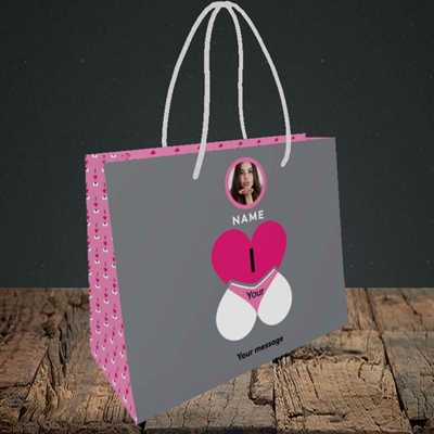 Picture of I Love Your Bum, Valentine's Design, Small Landscape Gift Bag