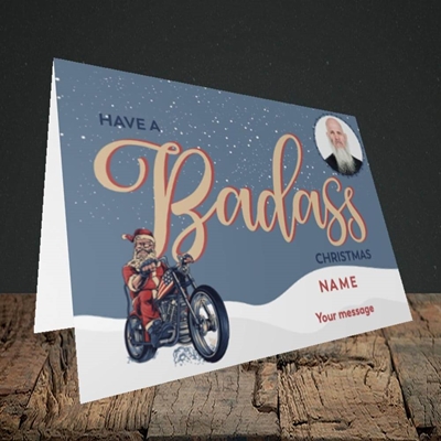 Picture of Badass, Christmas Design, Landscape Greetings Card