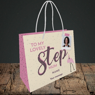 Picture of Lovely Step Mum, Mother's Day Design, Small Landscape Gift Bag