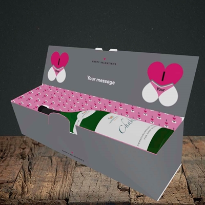 Picture of I Love Your Bum(Without Photo), Valentine's Design, Lay-down Bottle Box