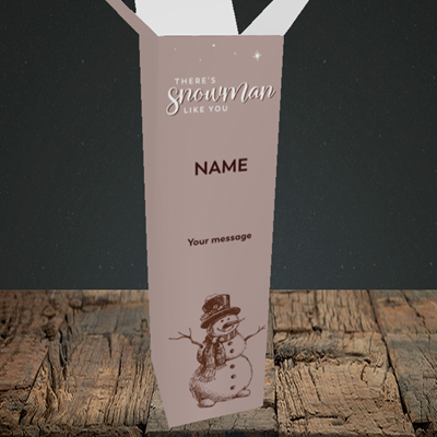 Picture of Snowman Like You(Without Photo), Christmas Design, Upright Bottle Box