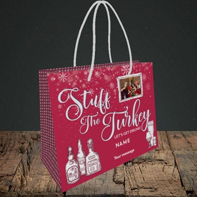 Picture of Stuff The Turkey, Christmas Design, Small Landscape Gift Bag