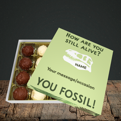 Picture of Fossil, (Without Photo) Birthday Design, Choc 16
