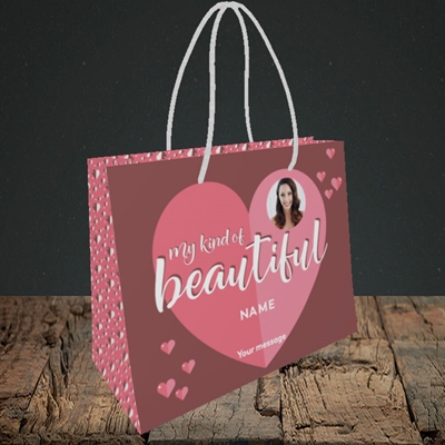 Picture of My Kind Of Beautiful, Valentine's Design, Small Landscape Gift Bag