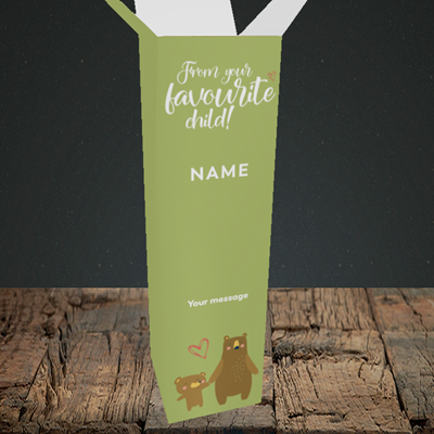 Picture of Favourite Child, (Without Photo) Mother's Day Design, Upright Bottle Box