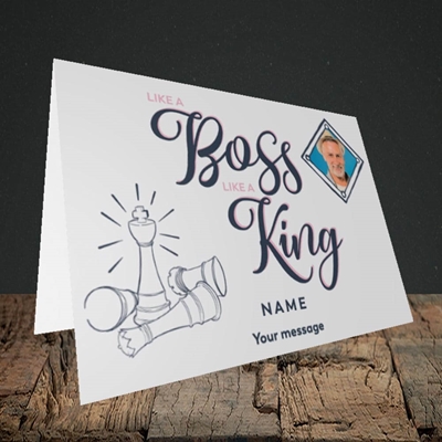 Picture of Like A Boss, Celebration Design, Landscape Greetings Card