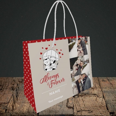 Picture of Always & Forever, Valentine's Design, Small Landscape Gift Bag