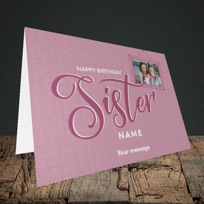 Picture of Sister, Birthday Design, Landscape Greetings Card