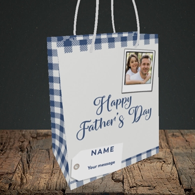 Picture of 2. Polaroid, Father's Day Design, Small Portrait Gift Bag