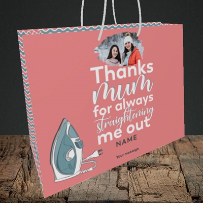 Picture of Straightening Me Out, Mother's Day Design, Medium Landscape Gift Bag