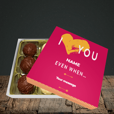 Picture of Love You Even When, (Without Photo) Valentine Design, Choc 9