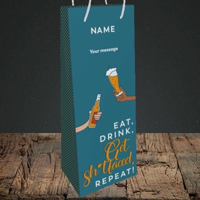 Picture of Sh*tfaced(Without Photo), Birthday Design, Bottle Bag