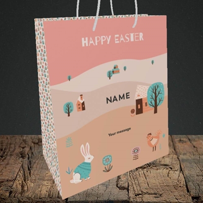 Picture of Easter Farm(Without Photo), Easter Design, Medium Portrait Gift Bag