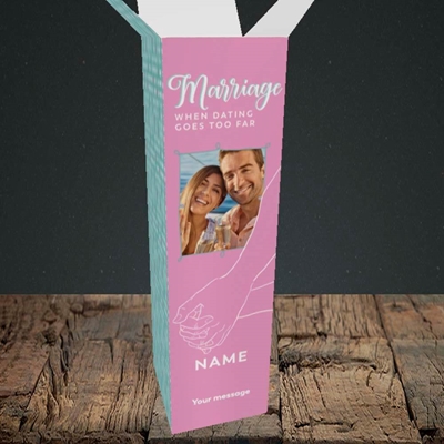 Picture of Dating Goes Too Far, Wedding Design, Upright Bottle Box