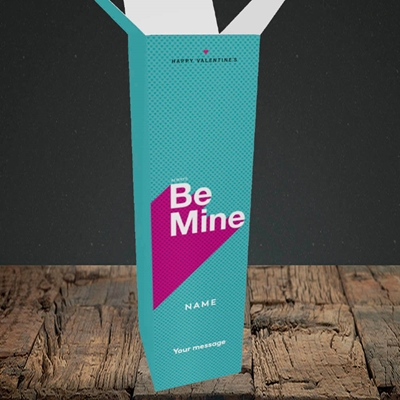 Picture of Always be Mine (type) (Without Photo), Valentine's Design, Upright Bottle Box