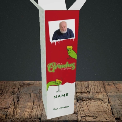 Picture of Drink Up Grinches, Christmas Design, Upright Bottle Box
