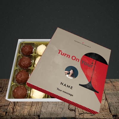 Picture of Turn On Your Red Light, Valentine Design, Choc 16