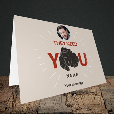 Picture of They Need You, New Job Design, Landscape Greetings Card
