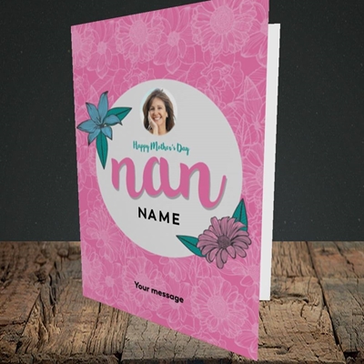 Picture of Happy Mother's Day Nan, Mother's Day Design, Portrait Greetings Card