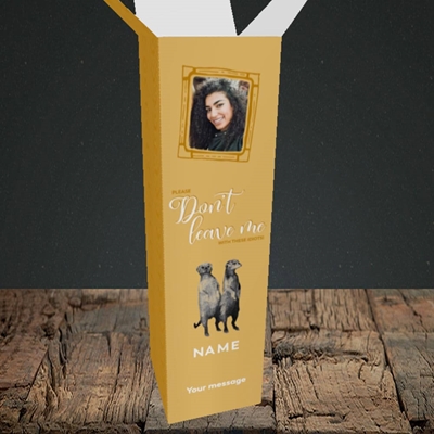 Picture of Don't Leave Me, Leaving Design, Bottle Box