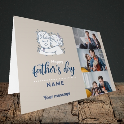 Picture of Father & Daughter, Father's Day Design, Landscape Greetings Card