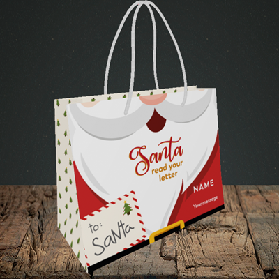 Picture of Santa's Letters(Without Photo), Christmas Design, Small Landscape Gift Bag