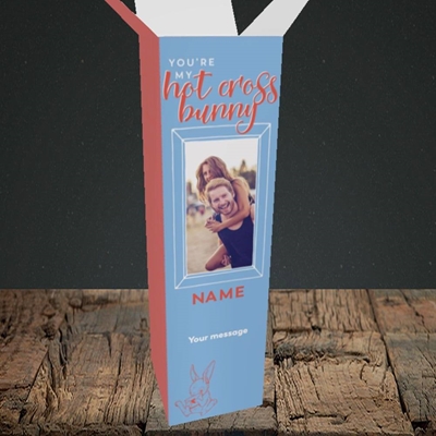 Picture of Hot Cross Bunny, Easter Design, Upright Bottle Box
